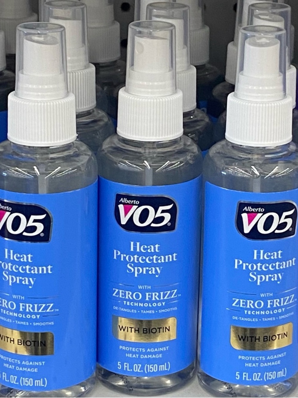 Heat Protectant Spray with Biotin zero frizz Alberto VO5 3 pcs